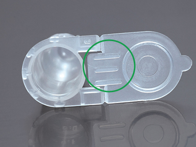 獨特管蓋設(shè)計，易于翻蓋，降低污染風(fēng)險