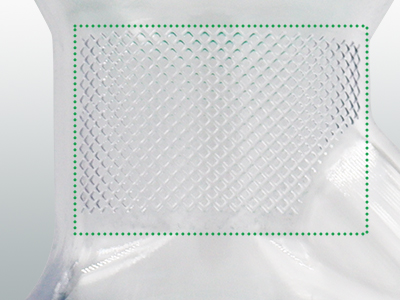 瓶頸處圓弧設(shè)計(jì)及磨砂工藝處理，輕松抓握